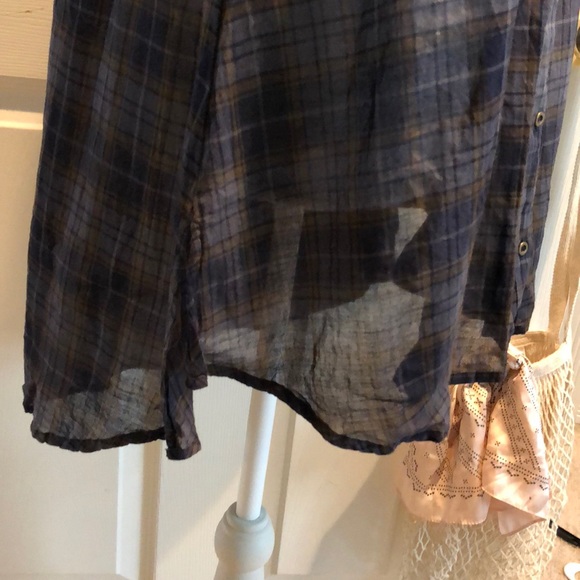 Free People Plaid Top - Picture 5 of 6